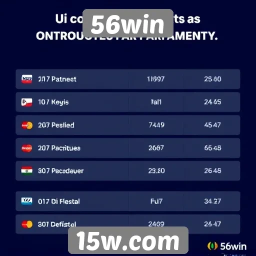 Métodos de pagamento aceitos no 56win