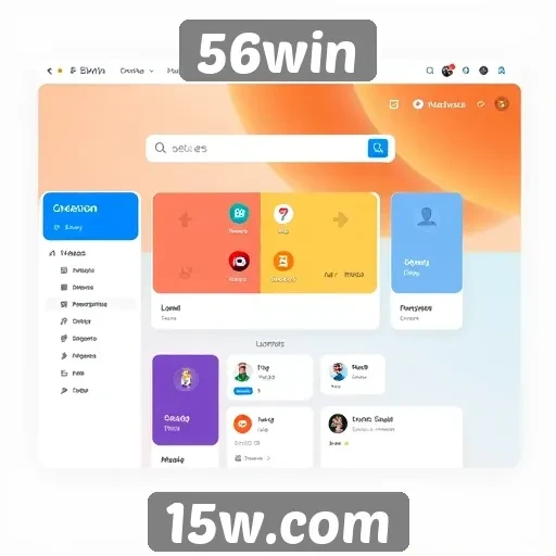 Experiência do usuário na interface da 56win